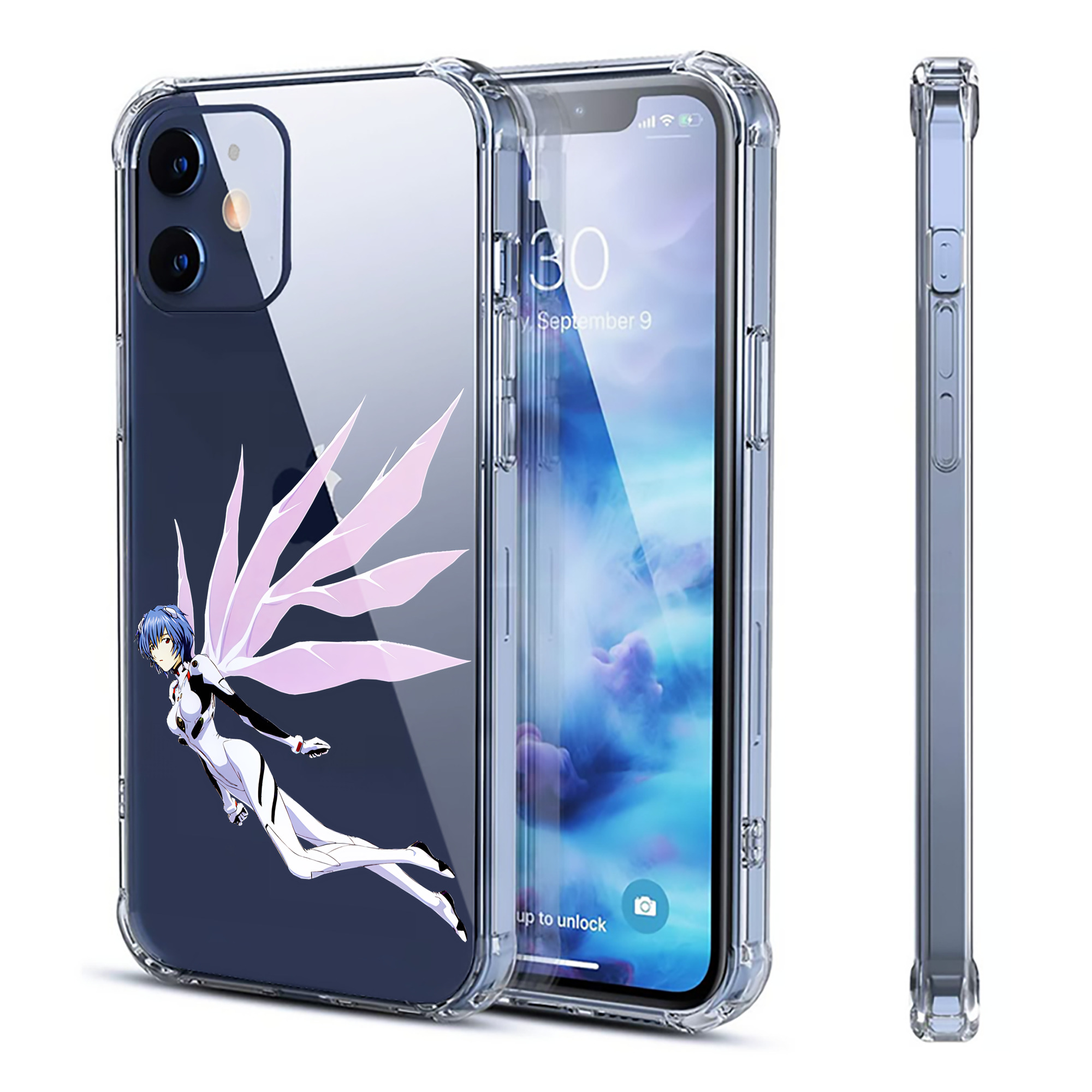 （画像用） EVA 新世紀エヴァンゲリオン 【iPhone 12シリーズ対応】透明スマホケース（クリアソフトケース）